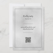 Minimalistische Einladung zur Hochzeit (Rückseite)