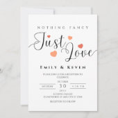 Minimalistische Einladung zur Hochzeit (Vorderseite)