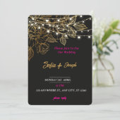 Minimalistische Einladung zur Hochzeit (Stehend Vorderseite)