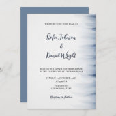 Minimalistische Einladung zur Hochzeit mit Tintena (Vorne/Hinten)