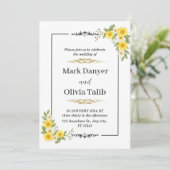 Minimalistische Einladung zur Hochzeit - modern, e (Stehend Vorderseite)