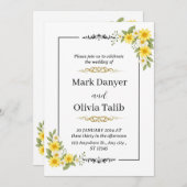 Minimalistische Einladung zur Hochzeit - modern, e (Vorne/Hinten)