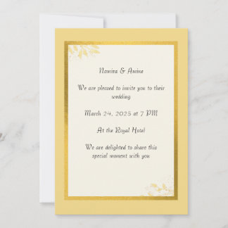 Minimalistische Einladungen für Hochzeiten