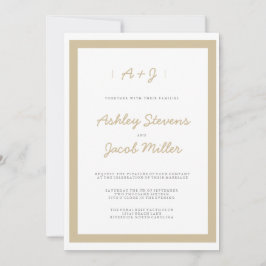 Minimalistische Einladungen zu Hochzeiten | ABWEIC