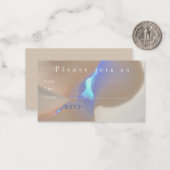 Minimalistische Einladungskarte (Vorderseite/Rückseite Beispiel)