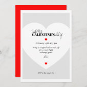 Minimalistische Einladungskarte Einladung (Vorne/Hinten)