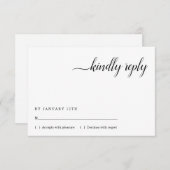 Minimalistische Einladungskarte Einladung (Vorne/Hinten)