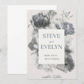 Minimalistische Einladungskarte Einladung (Vorne/Hinten)