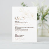 Minimalistische Einschließkarte mit Whimsikschrift Begleitkarte (Stehend Vorderseite)