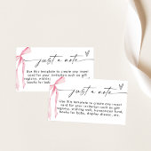 Minimalistische Einschließkarte, nur eine Karte