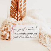 Minimalistische Einschließkarte, nur eine Karte