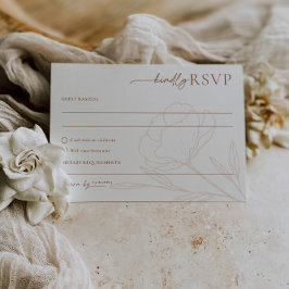 Minimalistische Einschließung der RSVP-Karte für H RSVP Karte