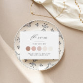 Minimalistische Einsteckkarte für die Hochzeitskle Mitteilungskarte