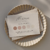 Minimalistische Einsteckkarte für die Hochzeitskle Mitteilungskarte