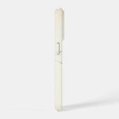 Minimalistische Einstrich-Kunst Abstrakt iPhone Hülle (Rechte Seite)