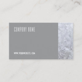 Minimalistische Eis-Fotografie QR Graue Visitenkar Visitenkarte