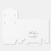 Minimalistische Elegance Calligraphy Wedding Bow Geschenkschachtel (Ungefaltet)