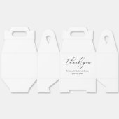 Minimalistische Elegance Calligraphy Wedding Gable Geschenkschachtel (Ungeklappt)