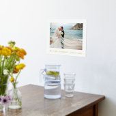 Minimalistische Elegance Hochzeit Foto Weiß und Go Foliendrucke (Ablage(Küche))