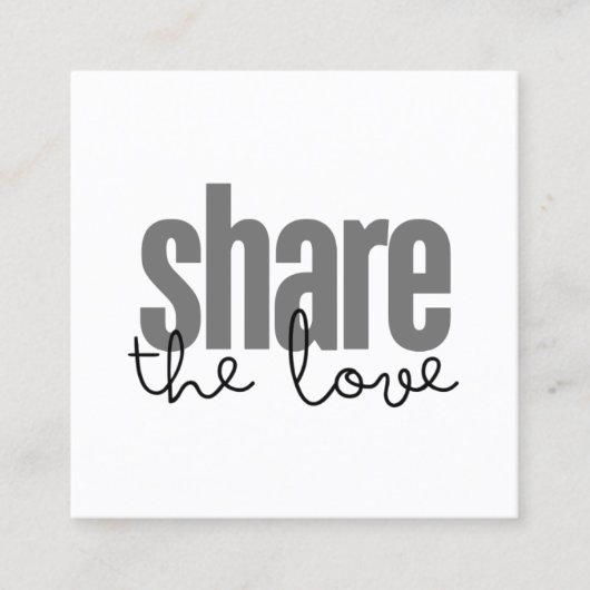 Minimalistische Elegant Black Gray White Bold Beau Empfehlungskarte (Vorderseite)