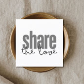 Minimalistische Elegant Black Gray White Bold Beau Empfehlungskarte