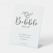 Minimalistische Elegant-Blase Skript abschicken Sockelschild (Vorderseite)