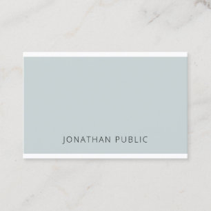 Minimalistische Elegant Blue Green Simple Template Visitenkarte