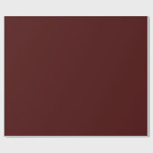 Minimalistische Elegant Burgund Weihnachtsfarbe Geschenkpapier (Flach)