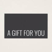 Minimalistische Elegant Dark Gray White Bold (Vorderseite)