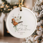 Minimalistische Elegant-Drehbuch Frohe Weihnachten Keramik Ornament<br><div class="desc">Minimalistische Elegant-Skript Frohe Weihnachten Keramik Ornament Matching Gegenstände zur Verfügung.</div>