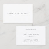 Minimalistische Elegant Einfach Schlichte einmalig Visitenkarte (Vorne/Hinten)