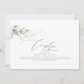 Minimalistische Elegant Grüne Paare Dusche Einladung (Vorderseite)