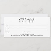 Minimalistische Elegant Minimal Modernes Geschenkg (Vorderseite)