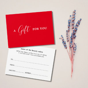 Minimalistische Elegant Red White Beauty