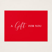 Minimalistische Elegant Red White Beauty (Vorderseite)