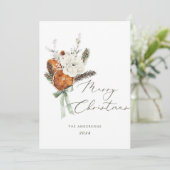 Minimalistische Elegant-Schrift Frohe Weihnachtska Einladung (Stehend Vorderseite)