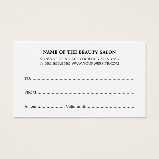 Minimalistische Elegant Schwarz und Weiß kühl (Rückseite)