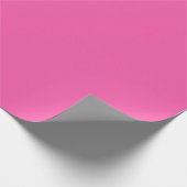 Minimalistische Elegant Solid Bubble Gum Pink Schl Geschenkpapier (Ecke)