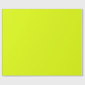 Minimalistische Elegant Solid Chartreuse gelb Schl Geschenkpapier (Flach)