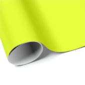 Minimalistische Elegant Solid Chartreuse gelb Schl Geschenkpapier (Rolleneckpunkt)