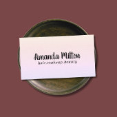 Minimalistische Elegant Textur Pastel Beauty Visitenkarte