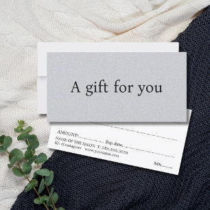 Minimalistische Elegant Texture Gray Bold Beauty