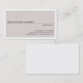 Minimalistische Elegant-Vorlage für kundenspezifis Visitenkarte (Vorne/Hinten)