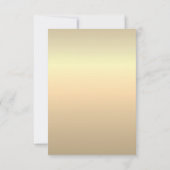 Minimalistische Elegant Wedding RSVP Card Karte (Rückseite)