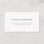 Minimalistische Elegant Wedding Website UAWG Begleitkarte (Vorderseite)