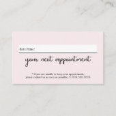 Minimalistische Elegant White Rose Beauty Terminkarte (Vorderseite)