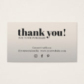 Minimalistische elegante Black Imitats Silberdanke (Vorderseite)