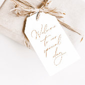 Minimalistische elegante Calligraphe-Hochzeitstift Geschenkanhänger