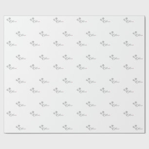 Minimalistische elegante florale Mutter Geschenkpapier