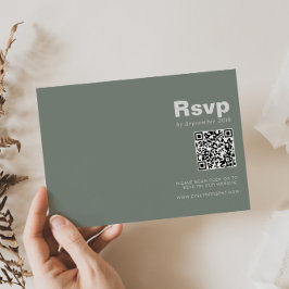 Minimalistische Elegante formelle RSVP-Karte für g RSVP Karte